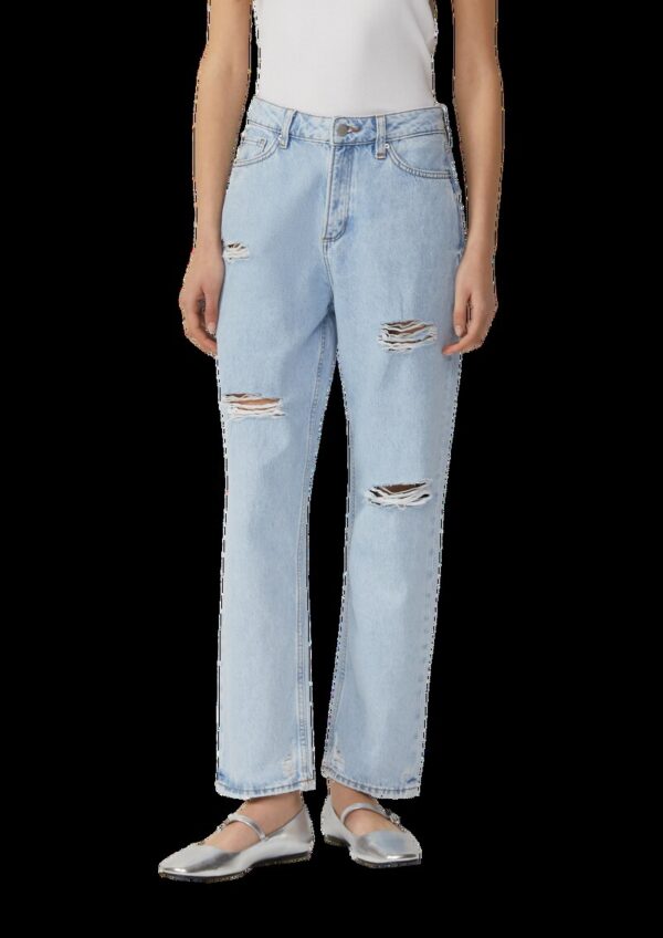 Ankle-Jeans Tizie / Slim Fit / High Rise / Tapered Leg / Destroyed Details