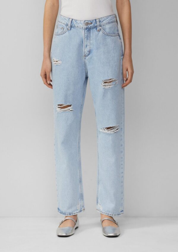 Ankle-Jeans Tizie / Slim Fit / High Rise / Tapered Leg / Destroyed Details