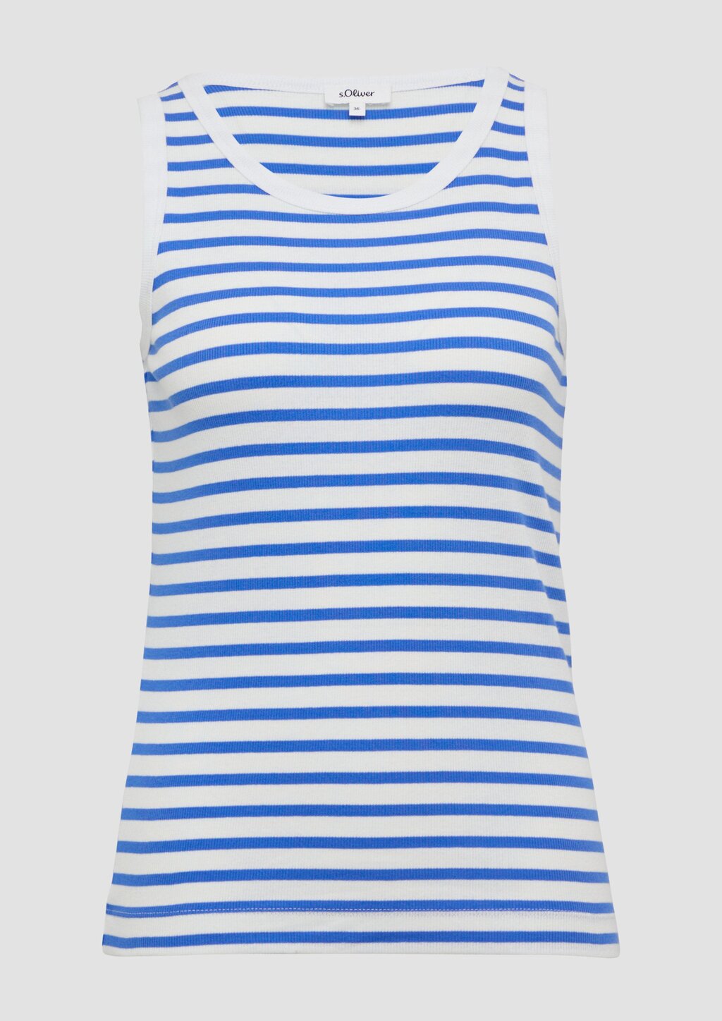 Elastisches Top mit Rippstruktur