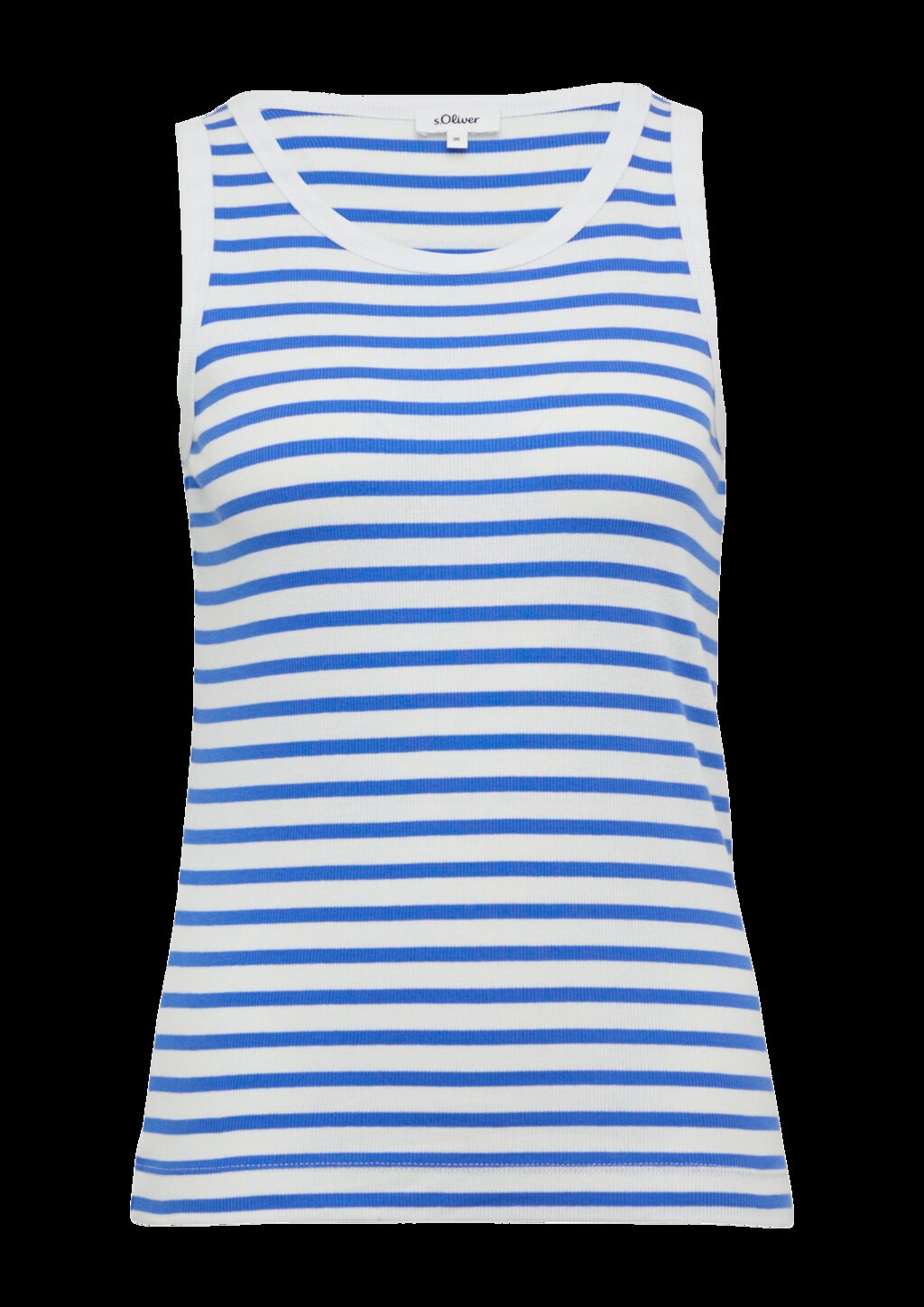 Elastisches Top mit Rippstruktur