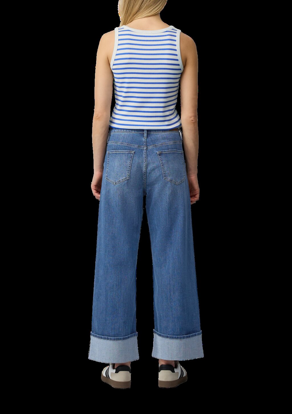 Elastisches Top mit Rippstruktur