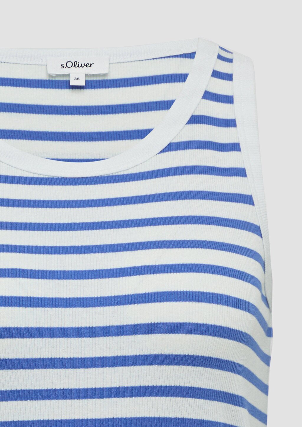 Elastisches Top mit Rippstruktur