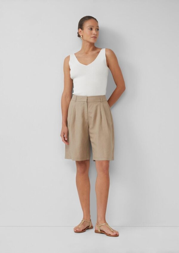 Bermuda aus Leinenmix