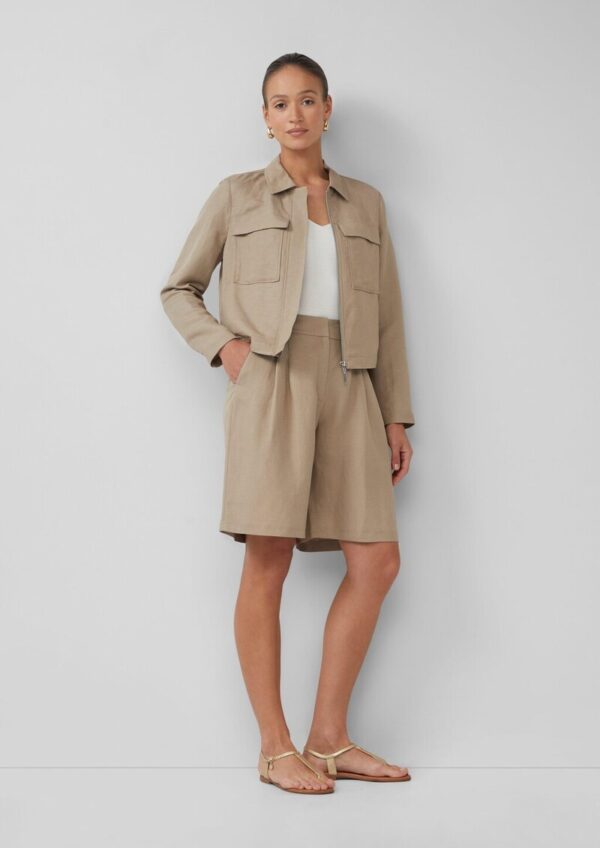 Bermuda aus Leinenmix