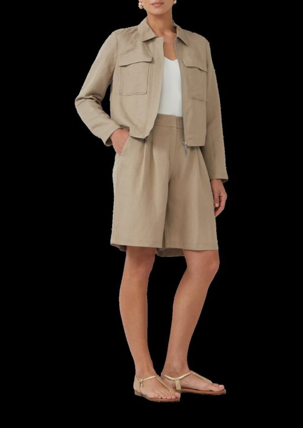 Bermuda aus Leinenmix