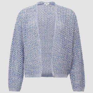 Ajour-Strickcardigan aus Baumwollmix