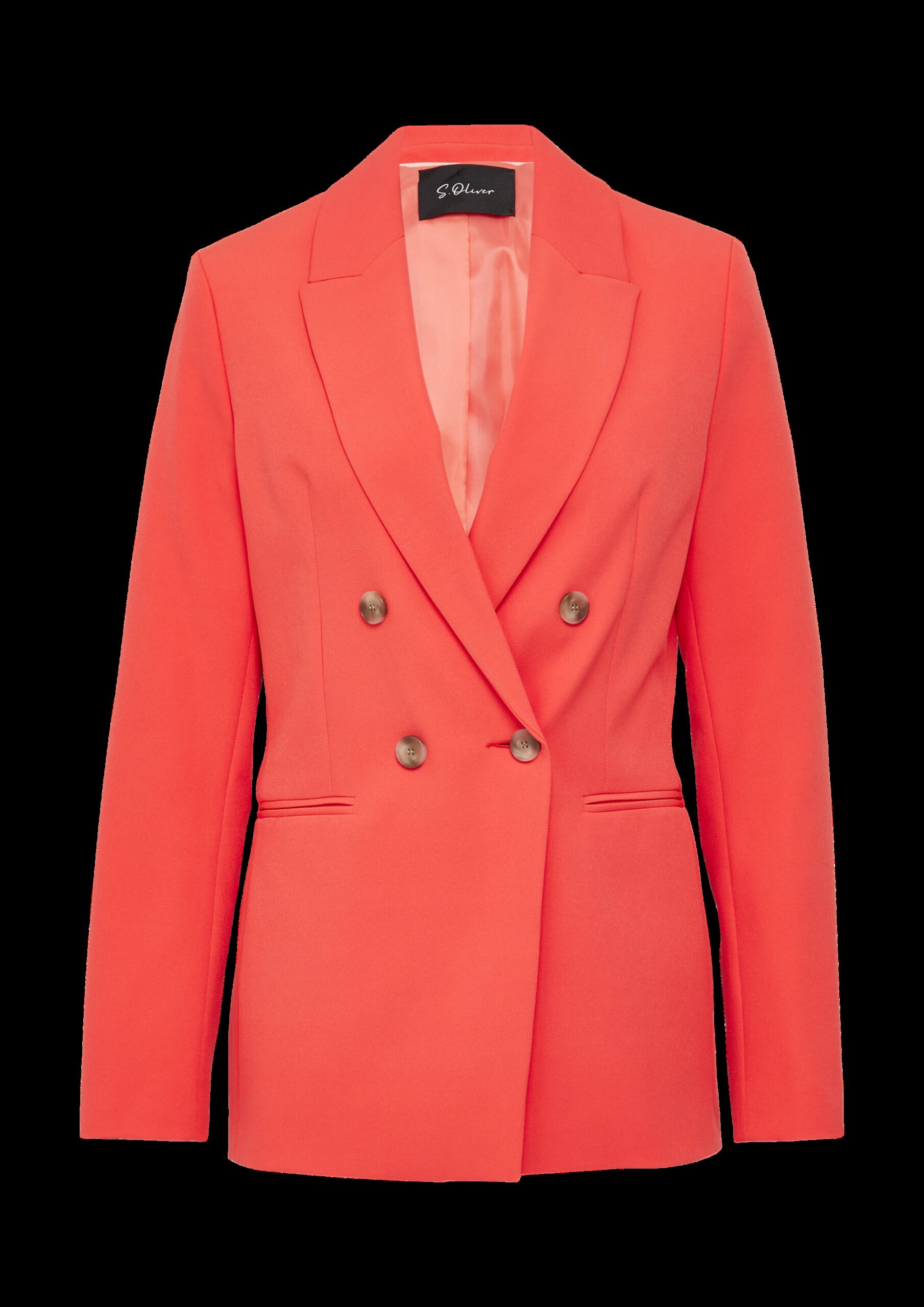 Blazer mit Reverskragen im Slim Fit