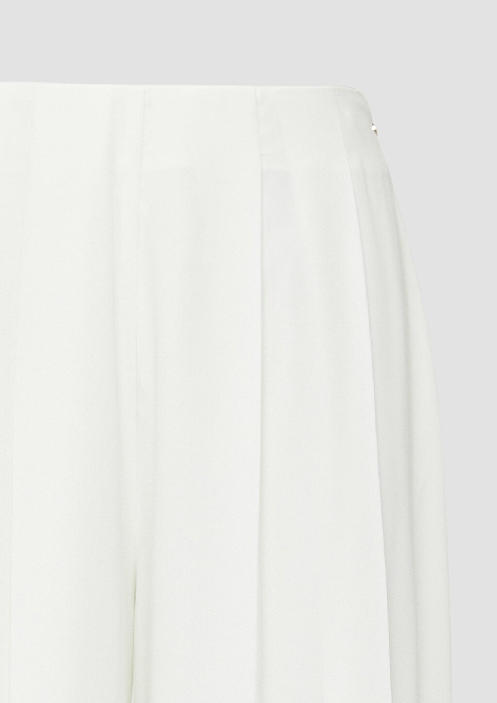 Wide-Leg-Hose aus Crêpe mit Falten