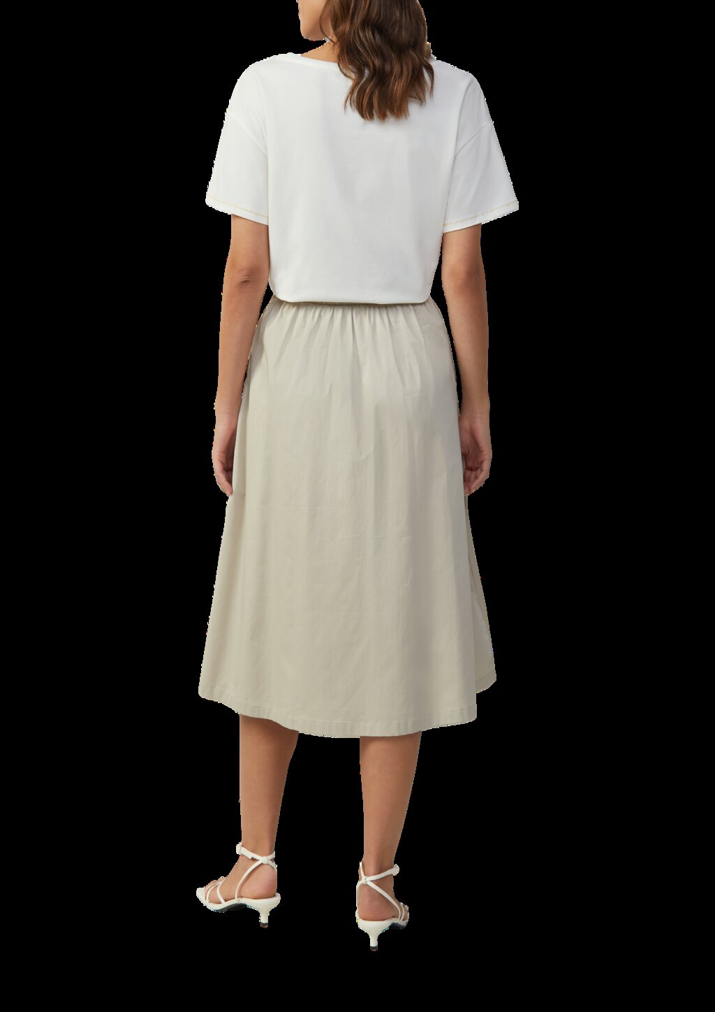 T-Shirt im Loose Fit mit Kontrastnähten und Frontprint