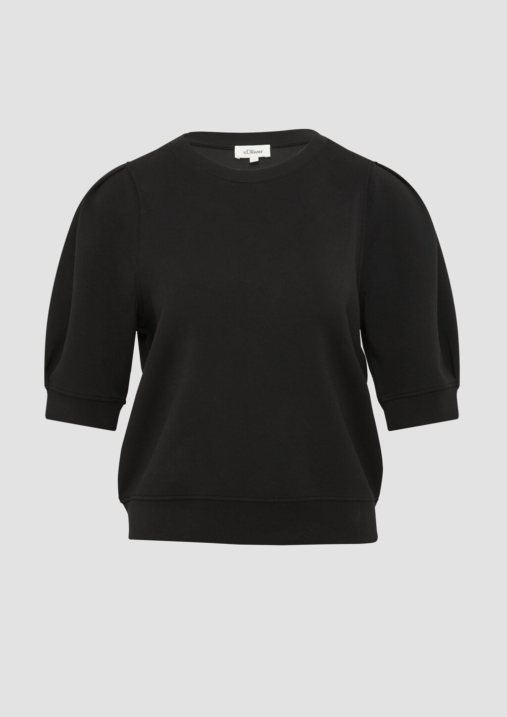 Scuba-Sweatshirt mit Faltendetails