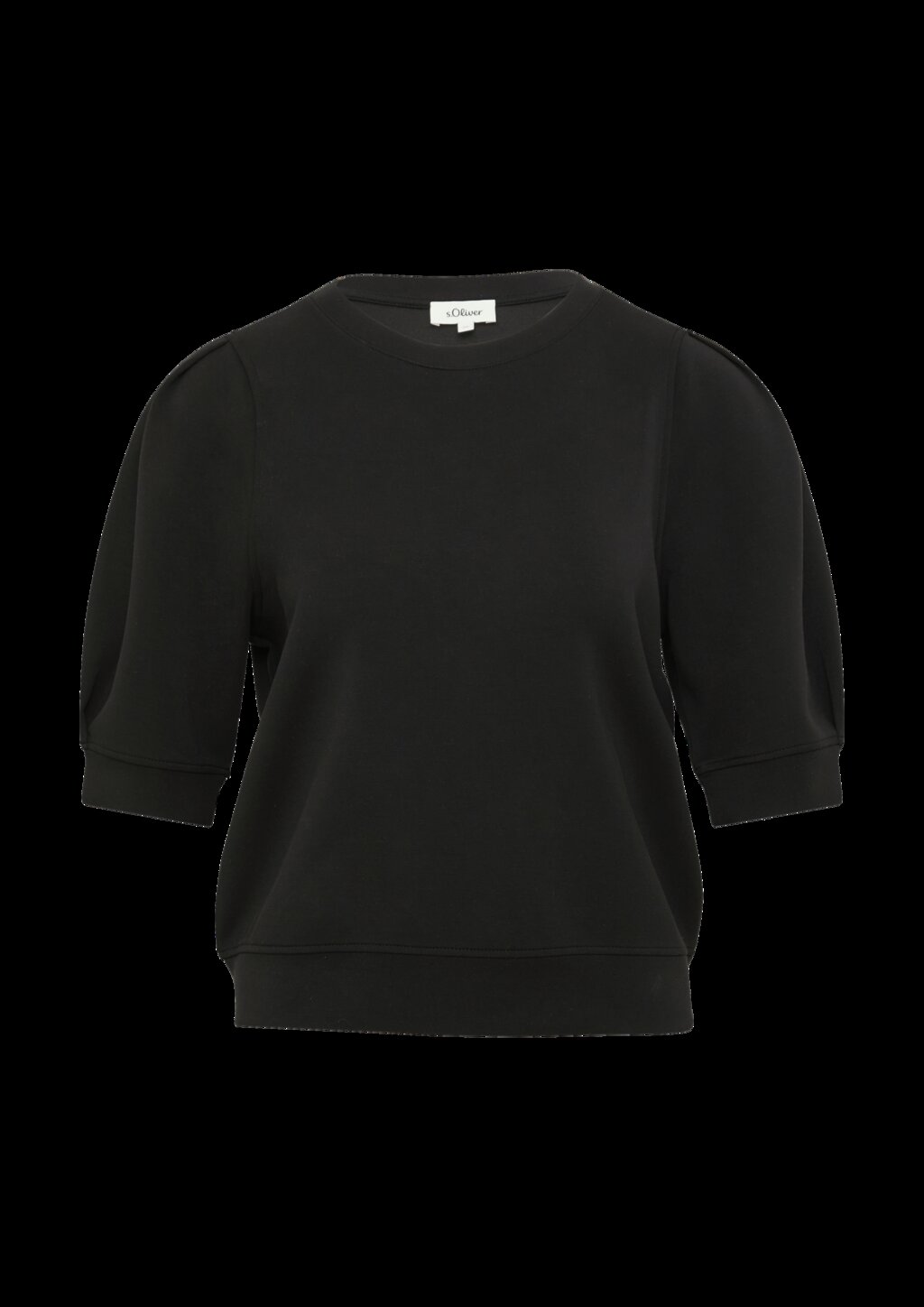 Scuba-Sweatshirt mit Faltendetails