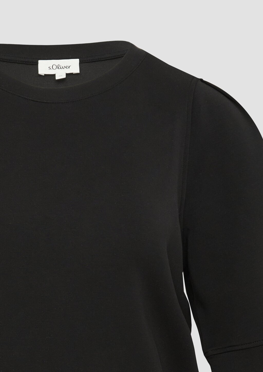Scuba-Sweatshirt mit Faltendetails