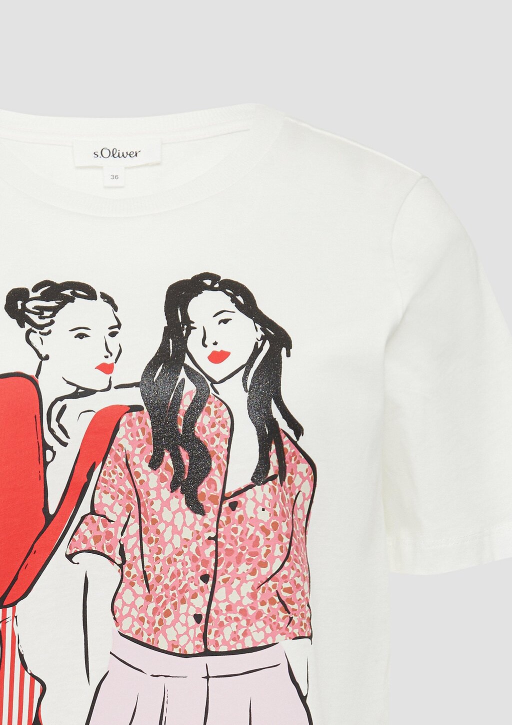 Baumwoll-T-Shirt im Relaxed Fit mit Frontprint