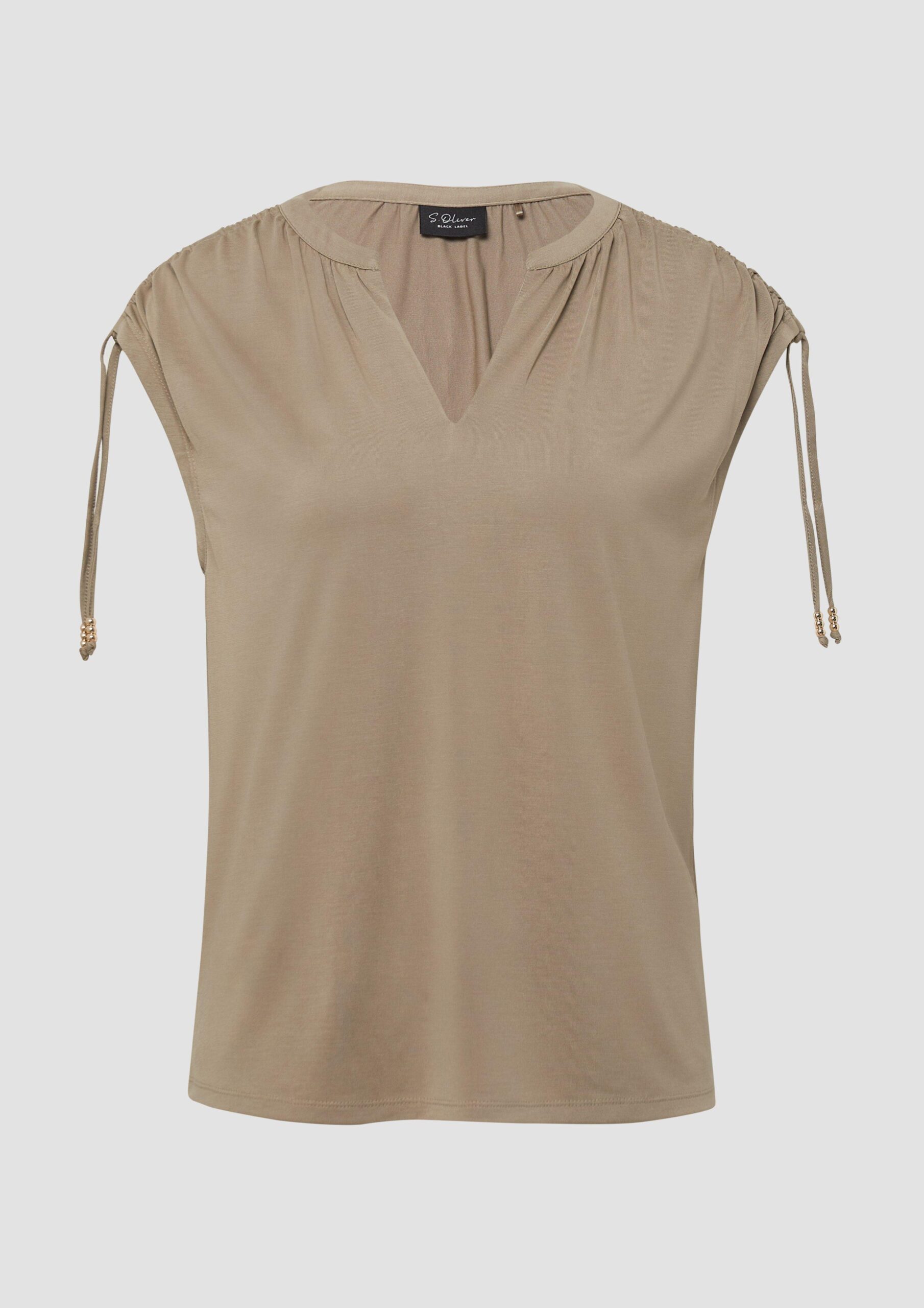 T-Shirt im Relaxed Fit mit Schulterraffung