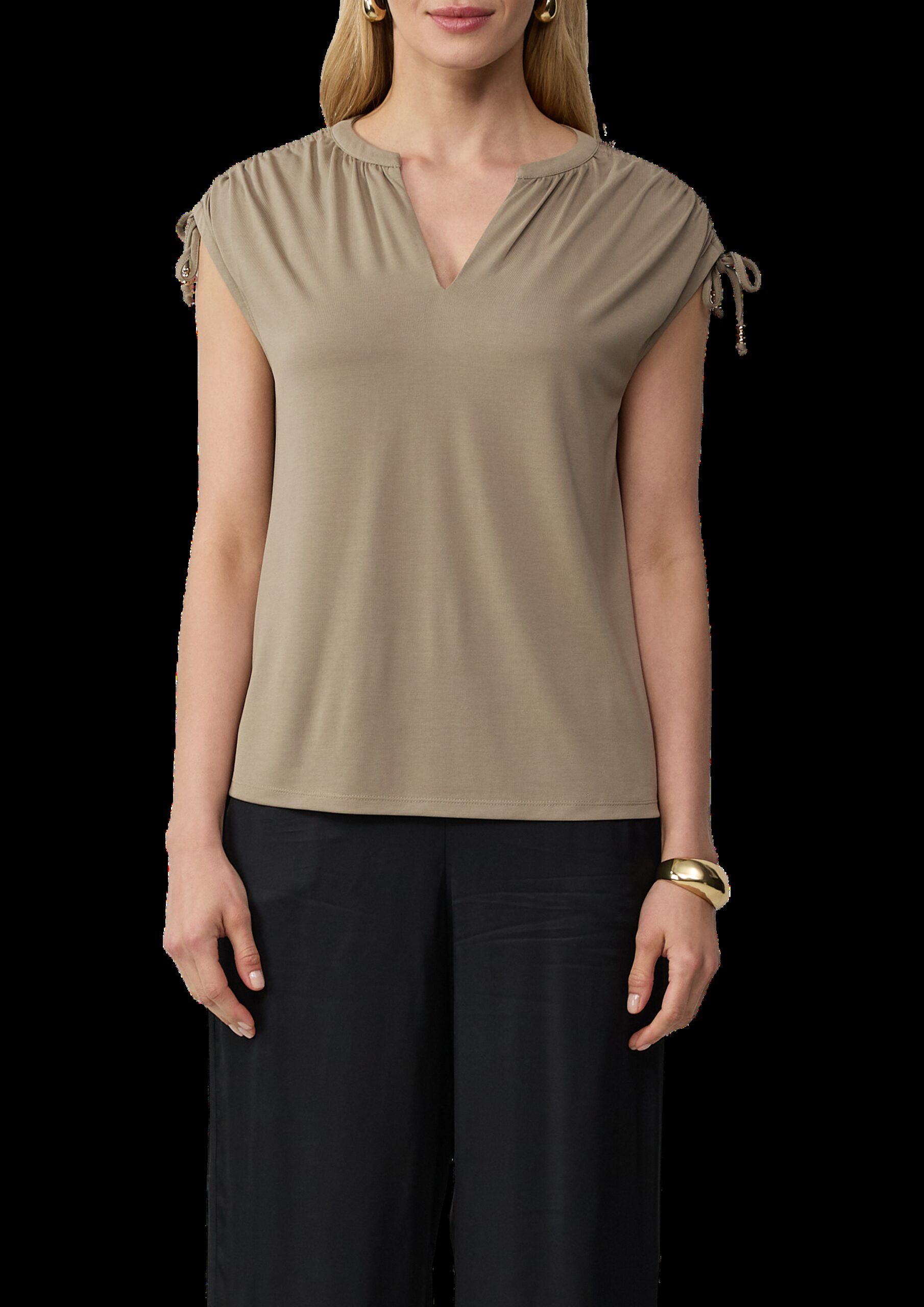 T-Shirt im Relaxed Fit mit Schulterraffung