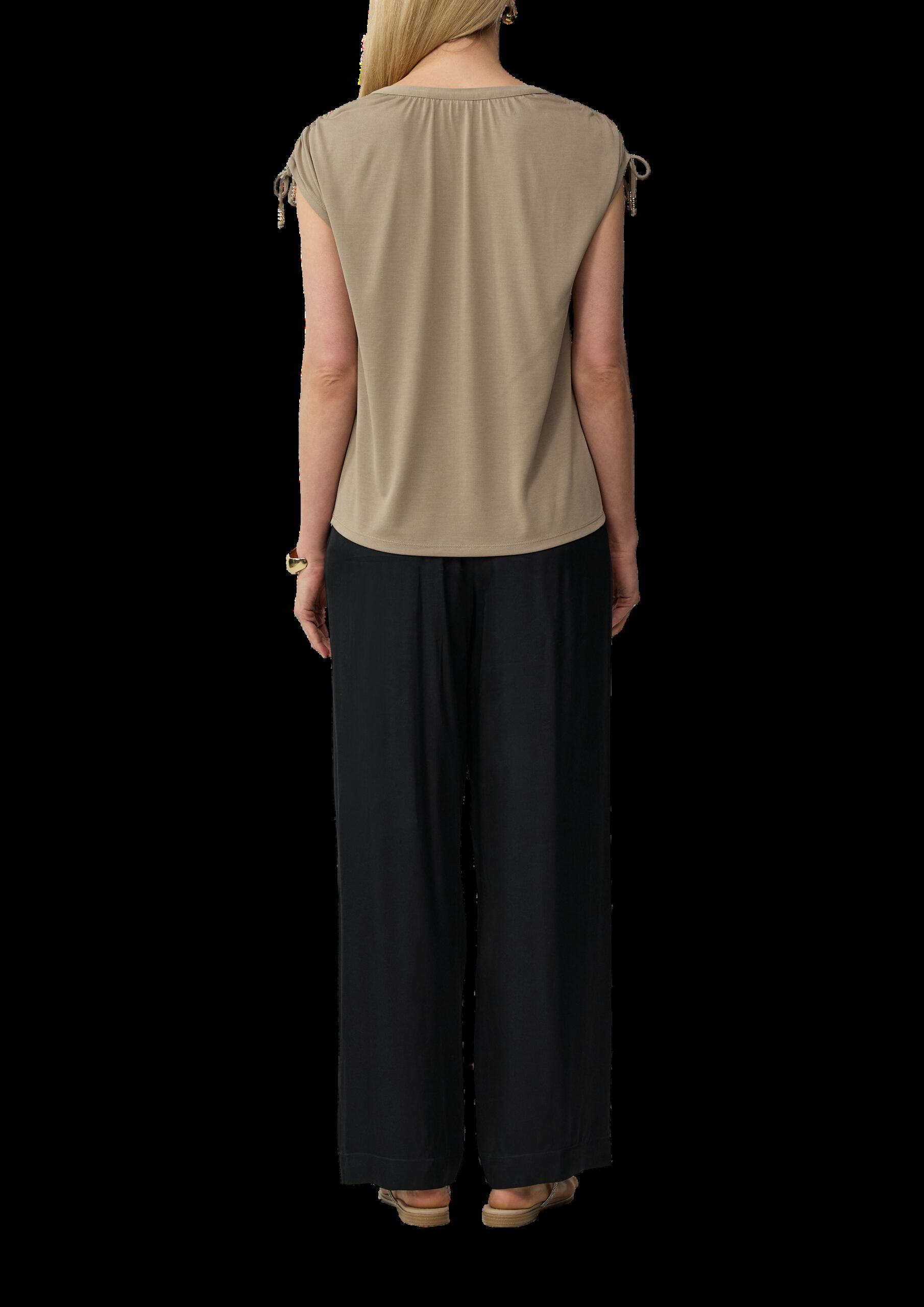 T-Shirt im Relaxed Fit mit Schulterraffung