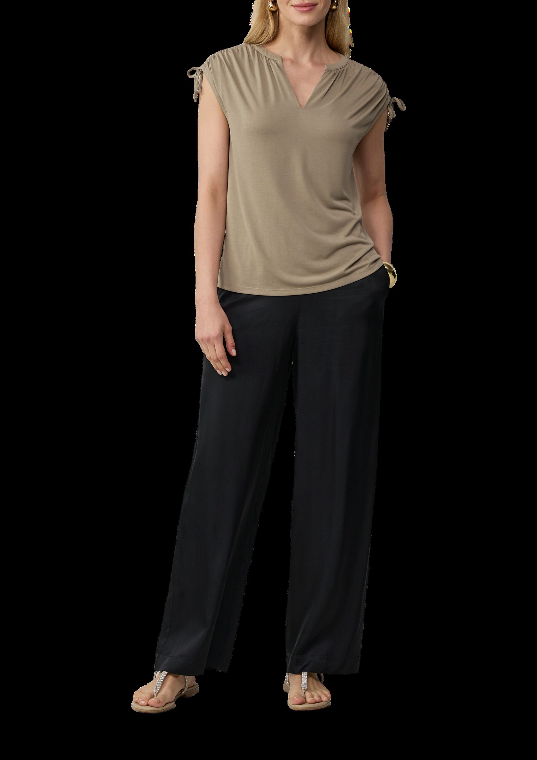 T-Shirt im Relaxed Fit mit Schulterraffung