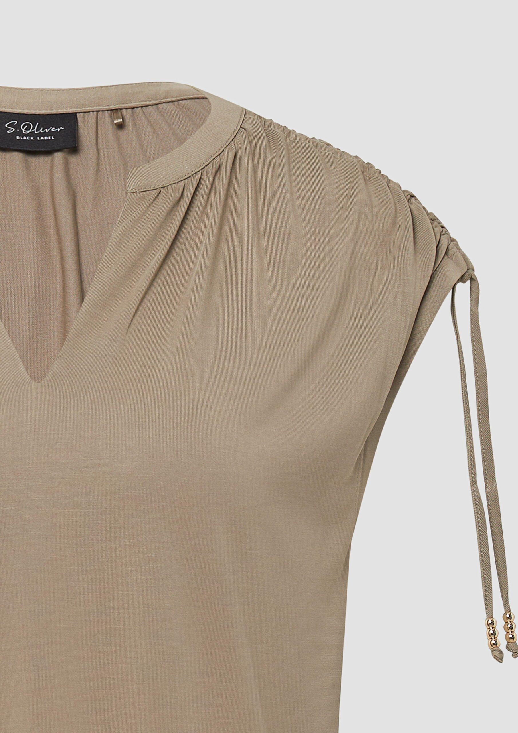 T-Shirt im Relaxed Fit mit Schulterraffung