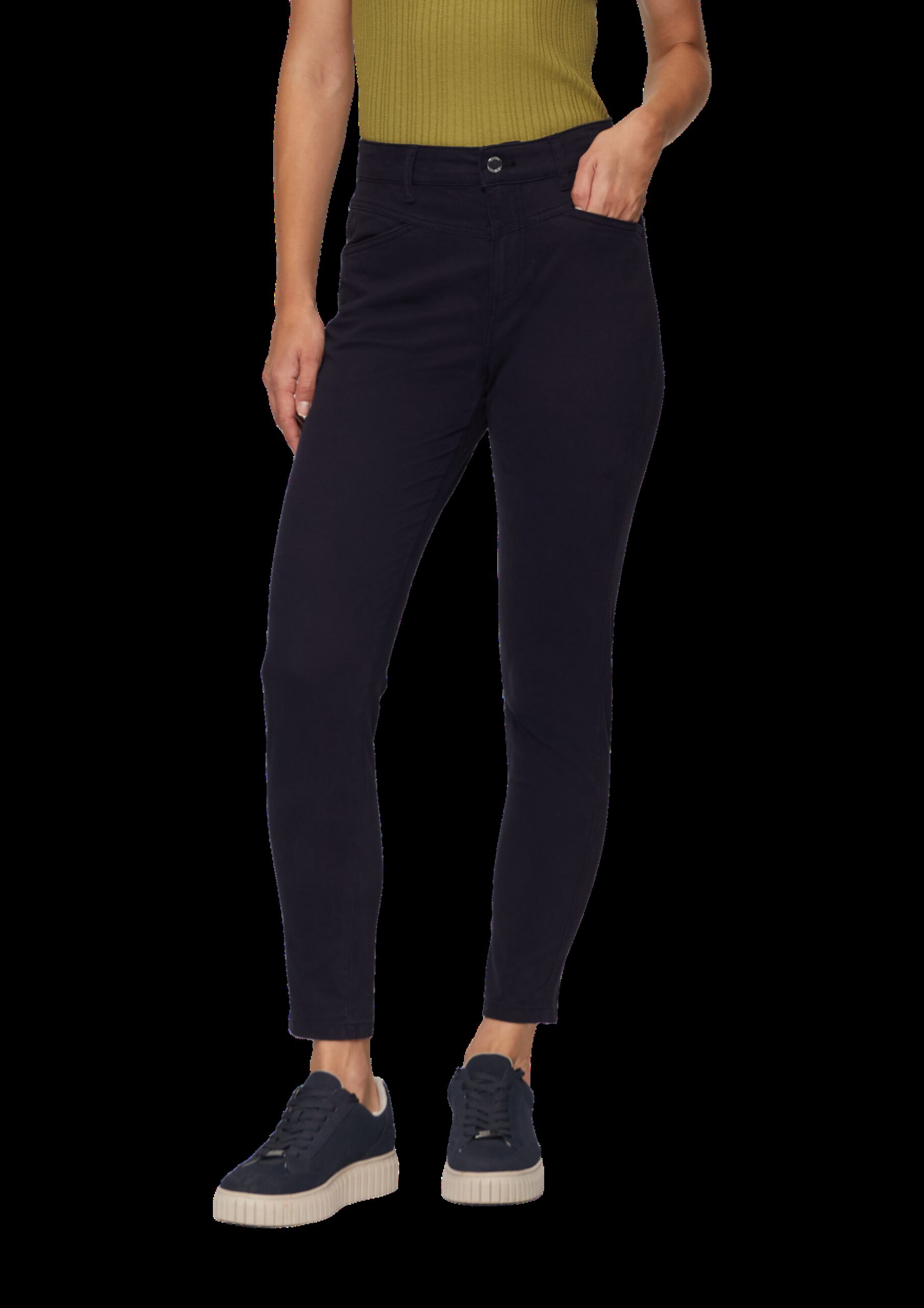 Ankle-Hose im Slim Fit mit mittelhohem Bund