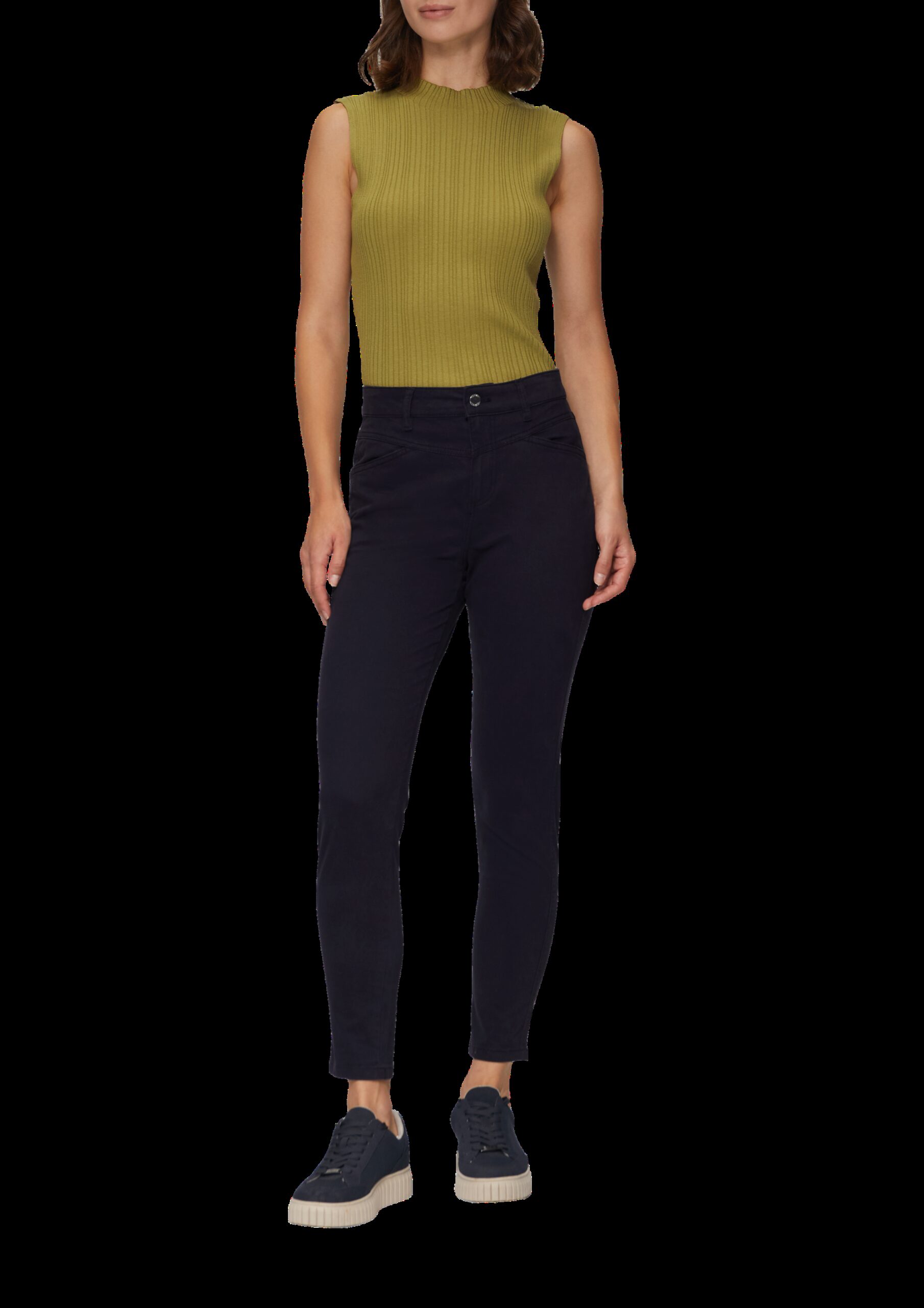 Ankle-Hose im Slim Fit mit mittelhohem Bund