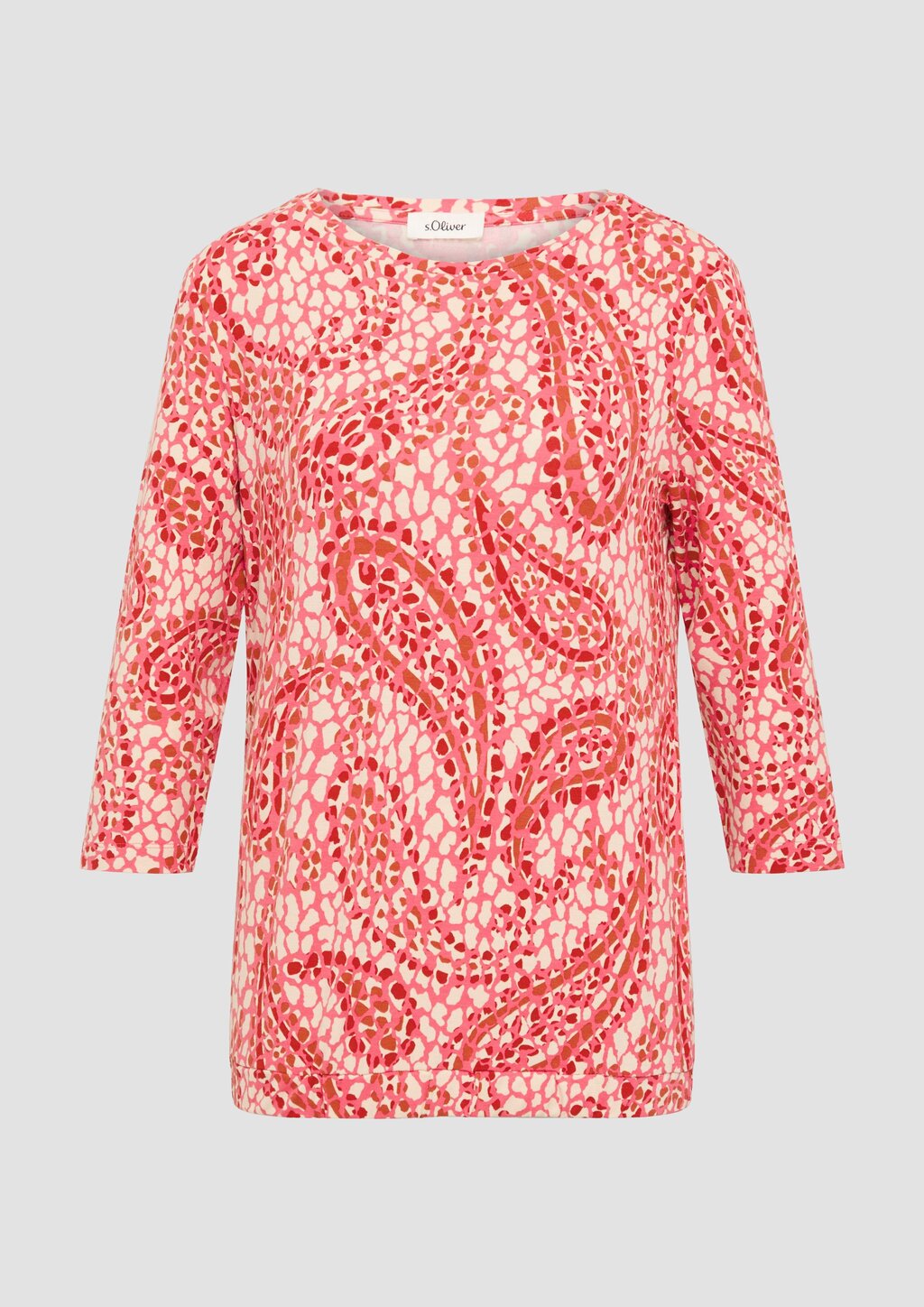 Shirt aus Viskosestretch in O-Shape