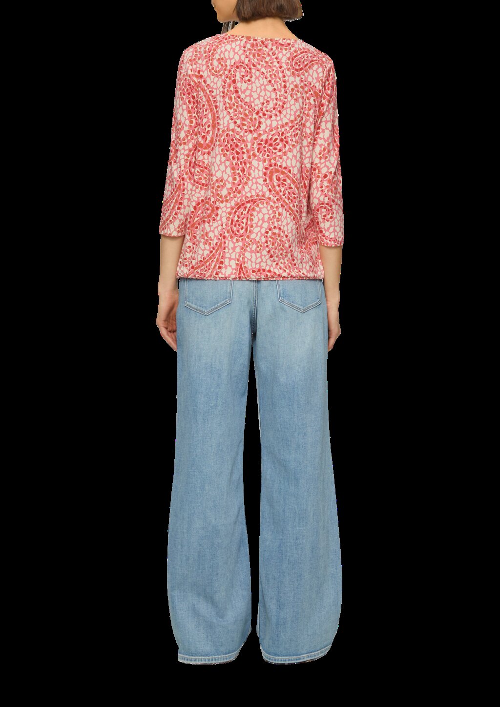 Shirt aus Viskosestretch in O-Shape