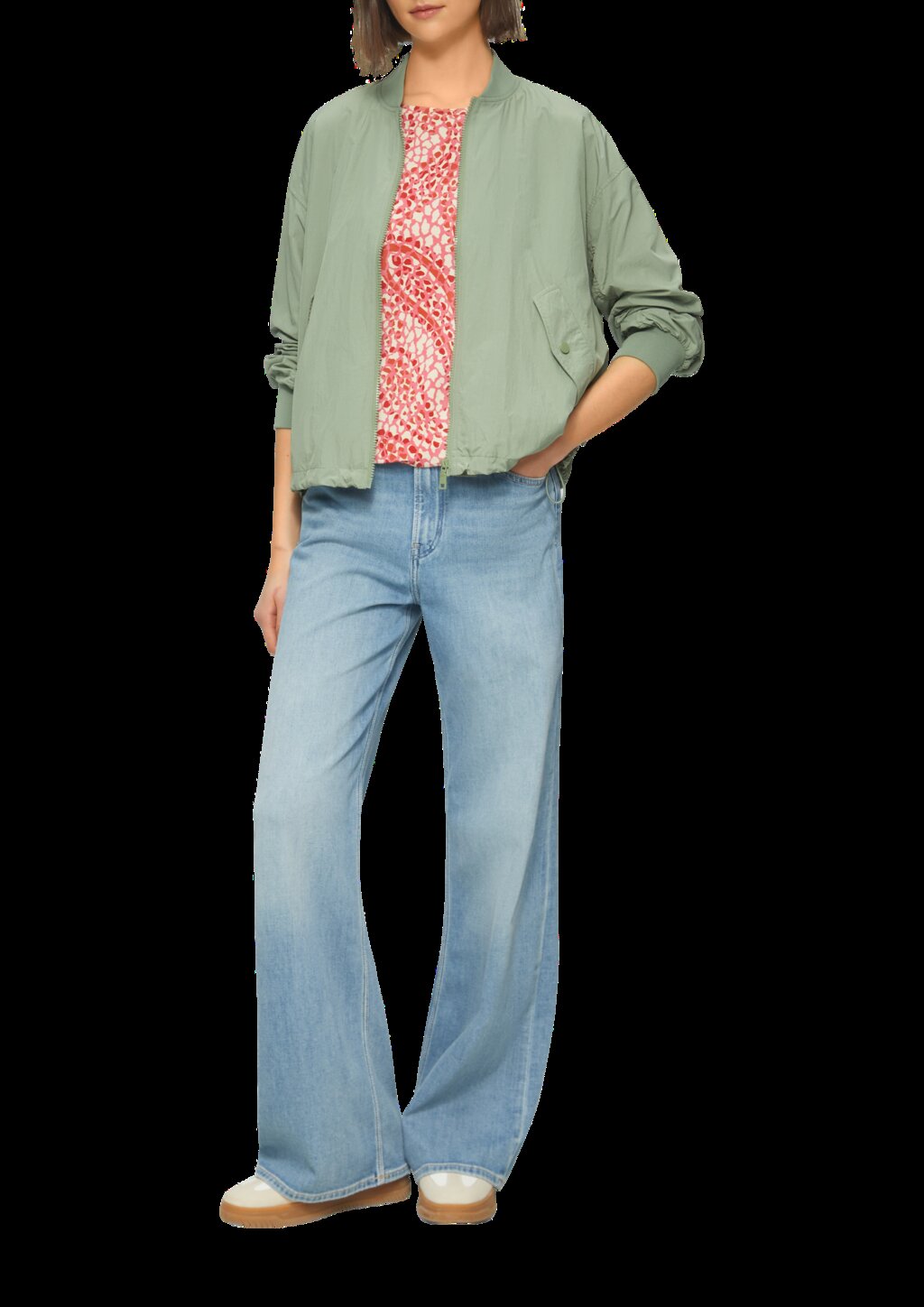 Shirt aus Viskosestretch in O-Shape