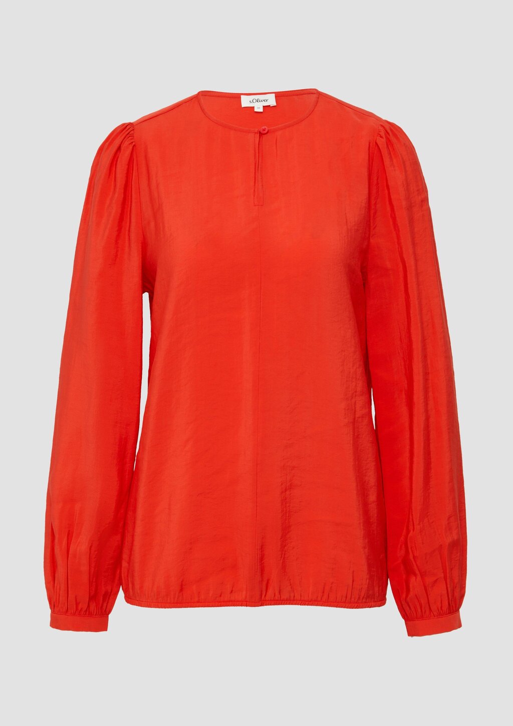 Bluse mit Puffärmeln im O-Shape