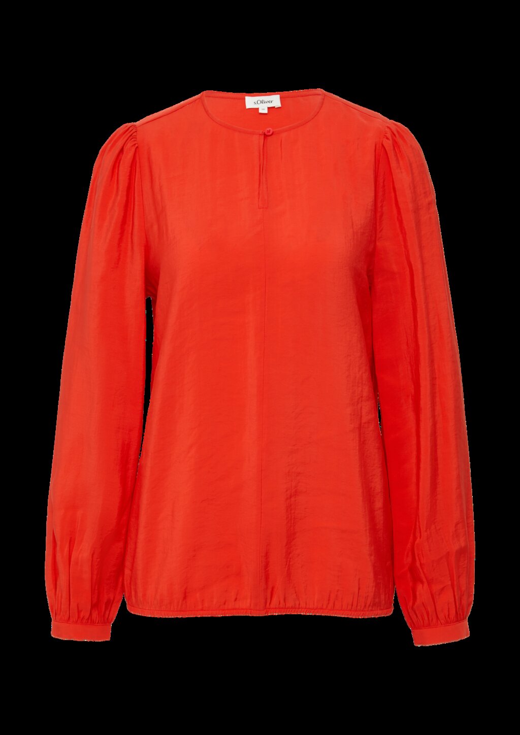 Bluse mit Puffärmeln im O-Shape