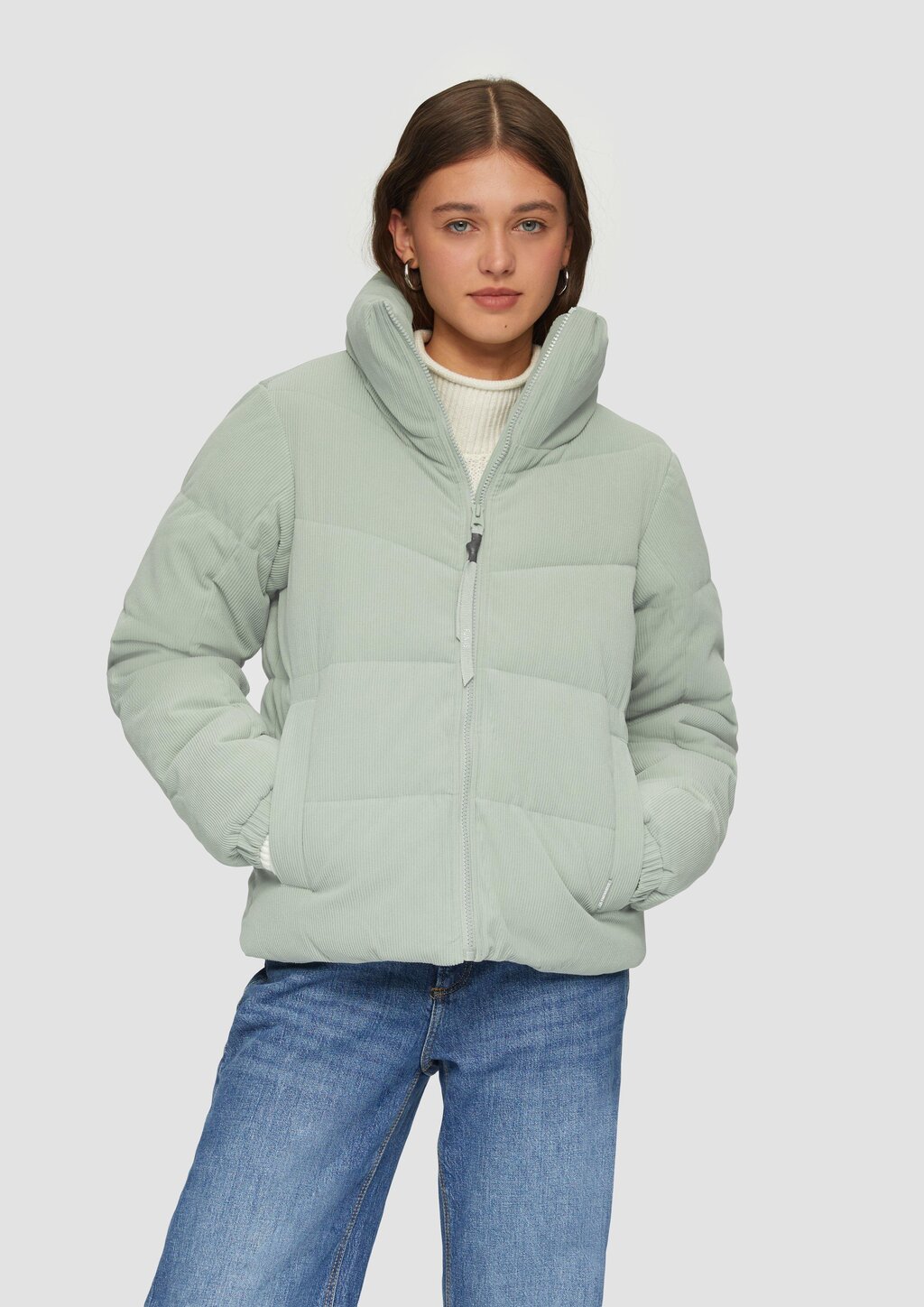 Wattierte Jacke aus Cord