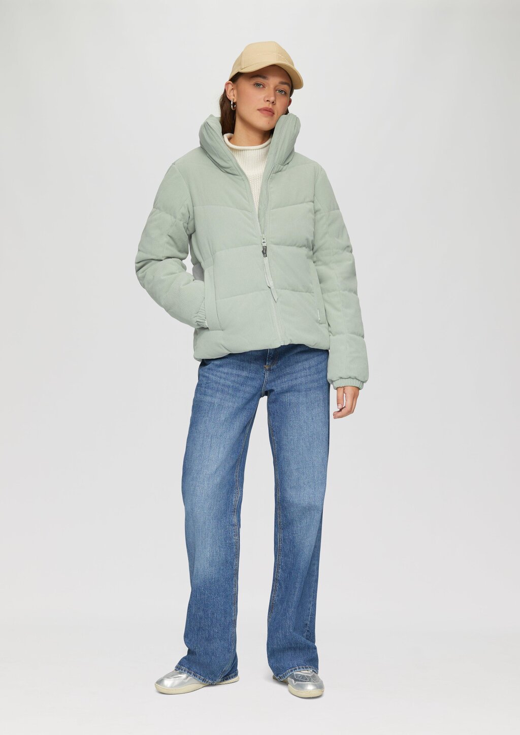 Wattierte Jacke aus Cord