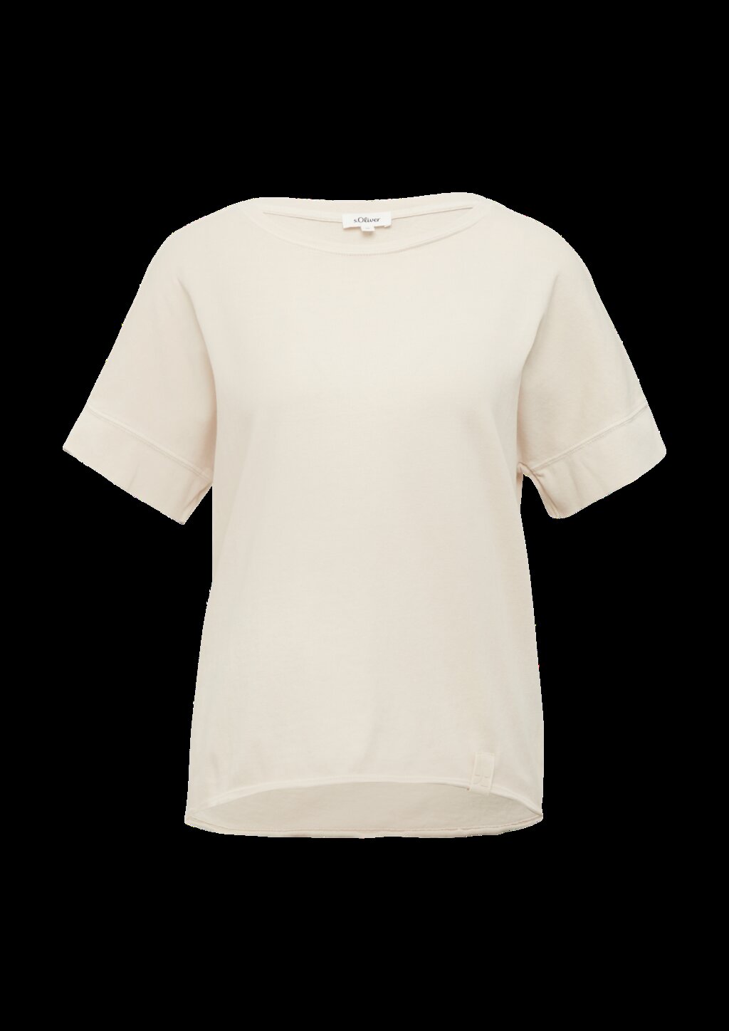 Gewaschenes T-Shirt mit Ziernähten im Relaxed Fit