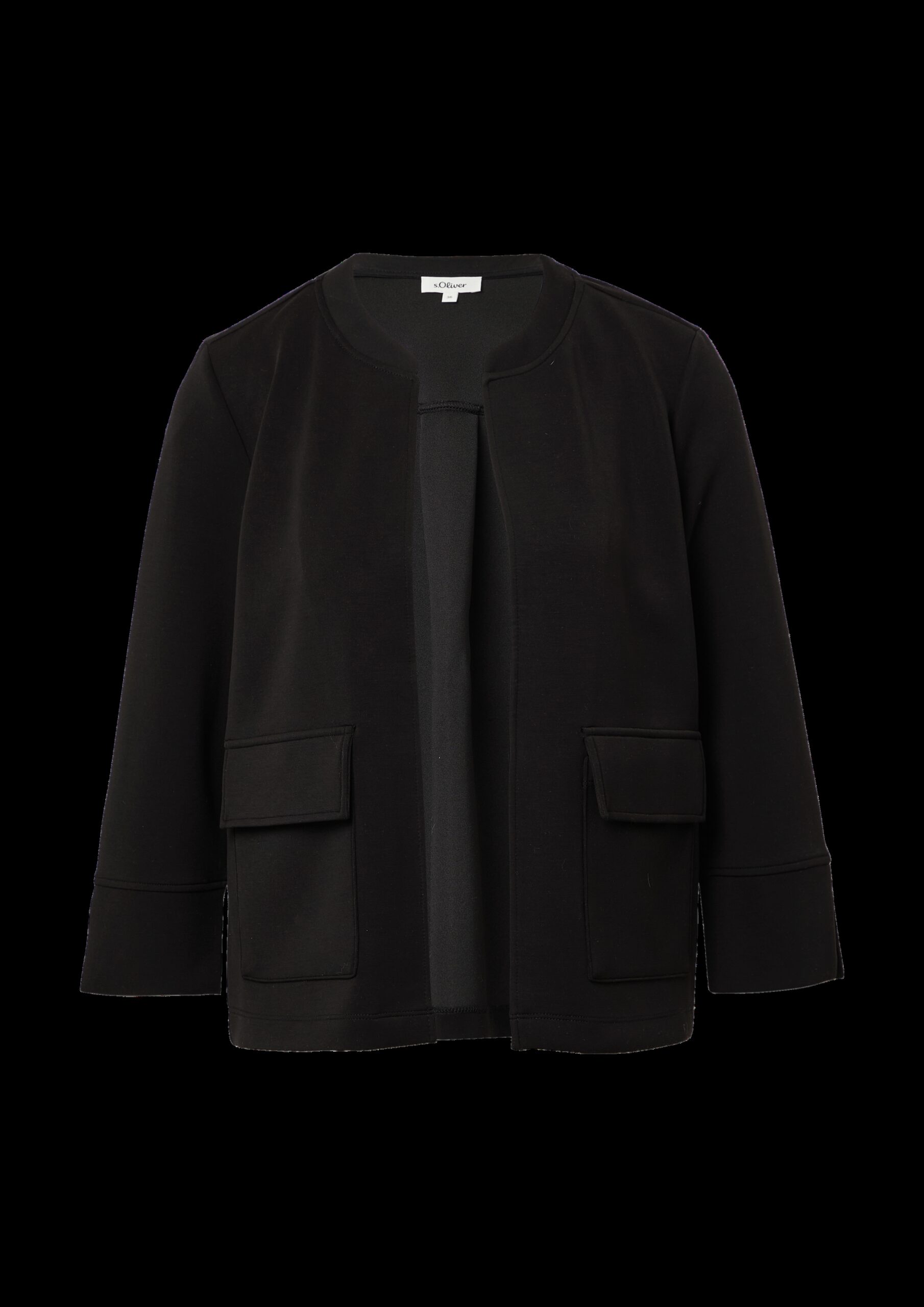 Scuba-Jacke im Relaxed Fit mit 3/4-Ärmeln