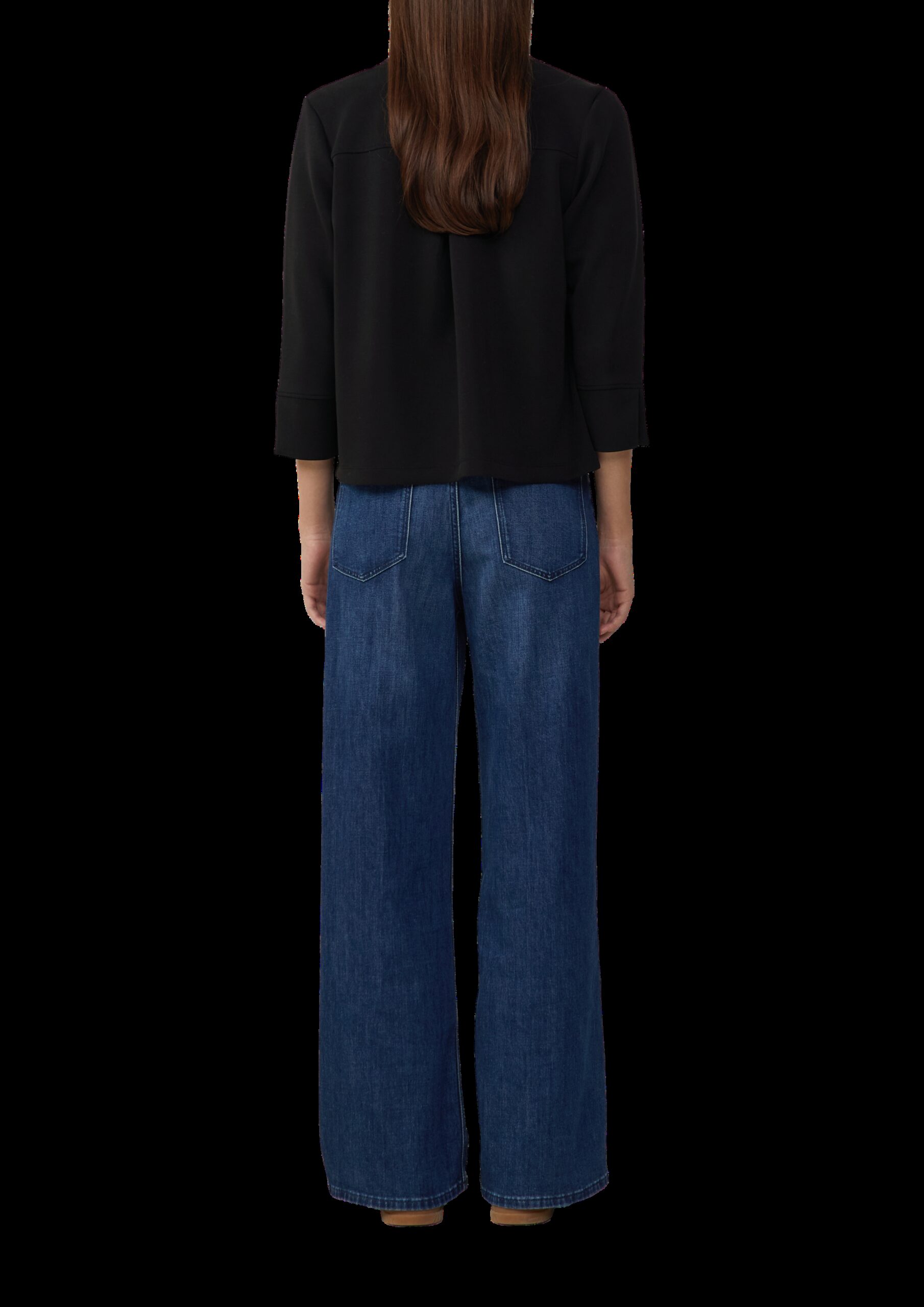 Scuba-Jacke im Relaxed Fit mit 3/4-Ärmeln