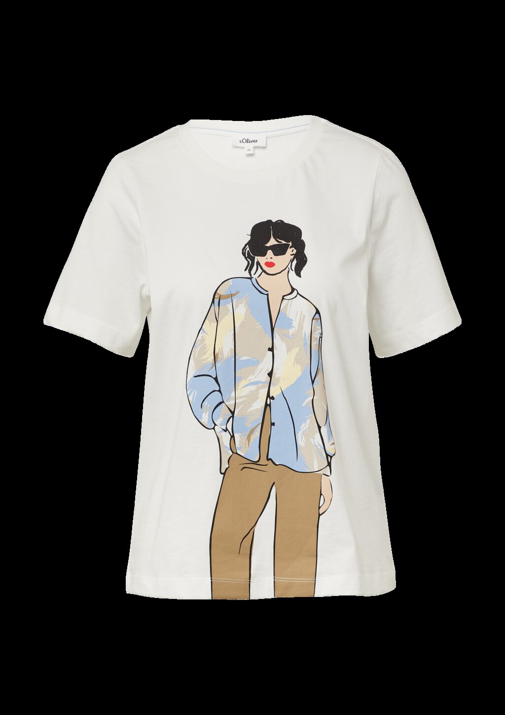 Jerseyshirt im Relaxed Fit mit Effekt-Artwork