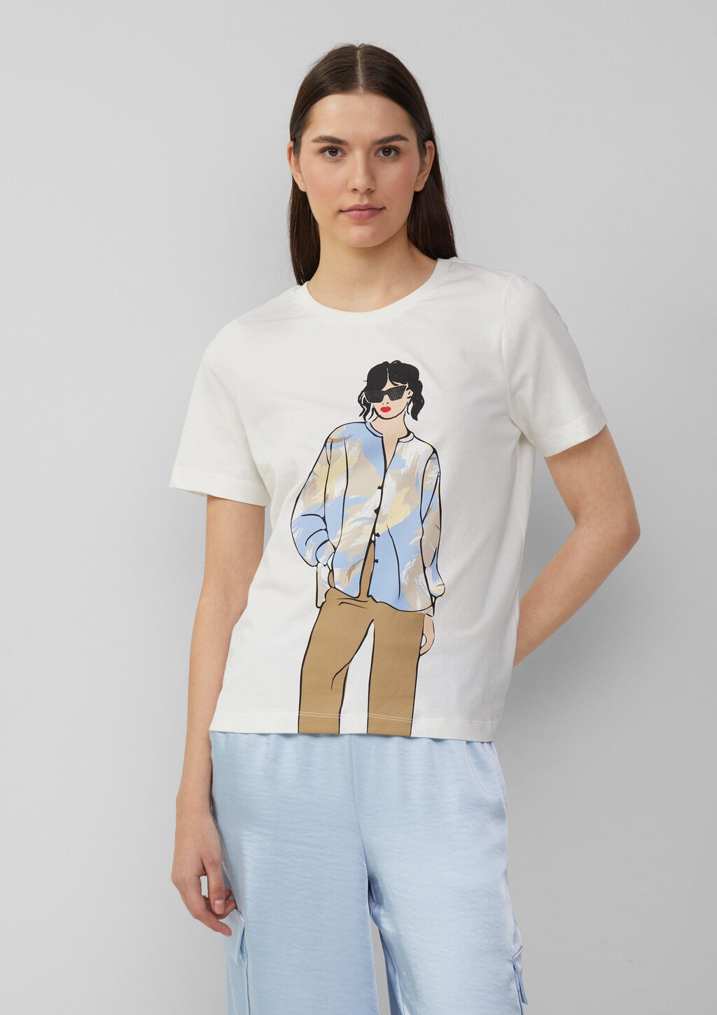 Jerseyshirt im Relaxed Fit mit Effekt-Artwork