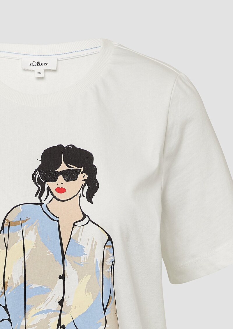 Jerseyshirt im Relaxed Fit mit Effekt-Artwork