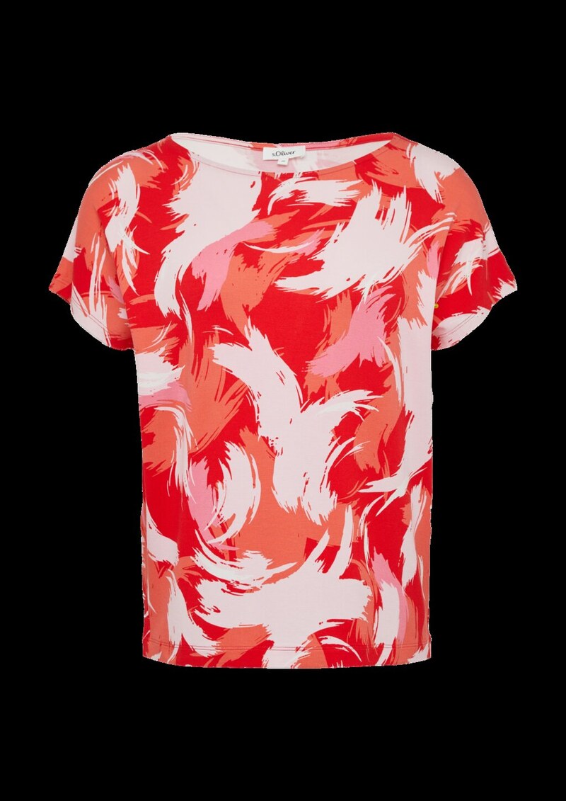 Viskosemix-T-Shirt im Relaxed Fit