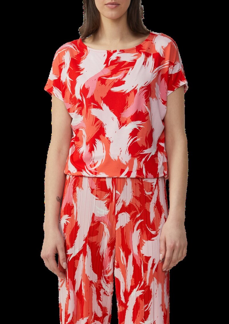 Viskosemix-T-Shirt im Relaxed Fit