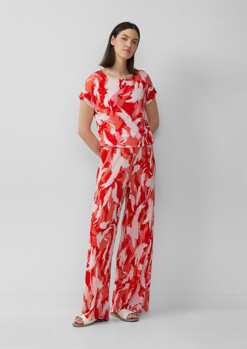 Viskosemix-T-Shirt im Relaxed Fit