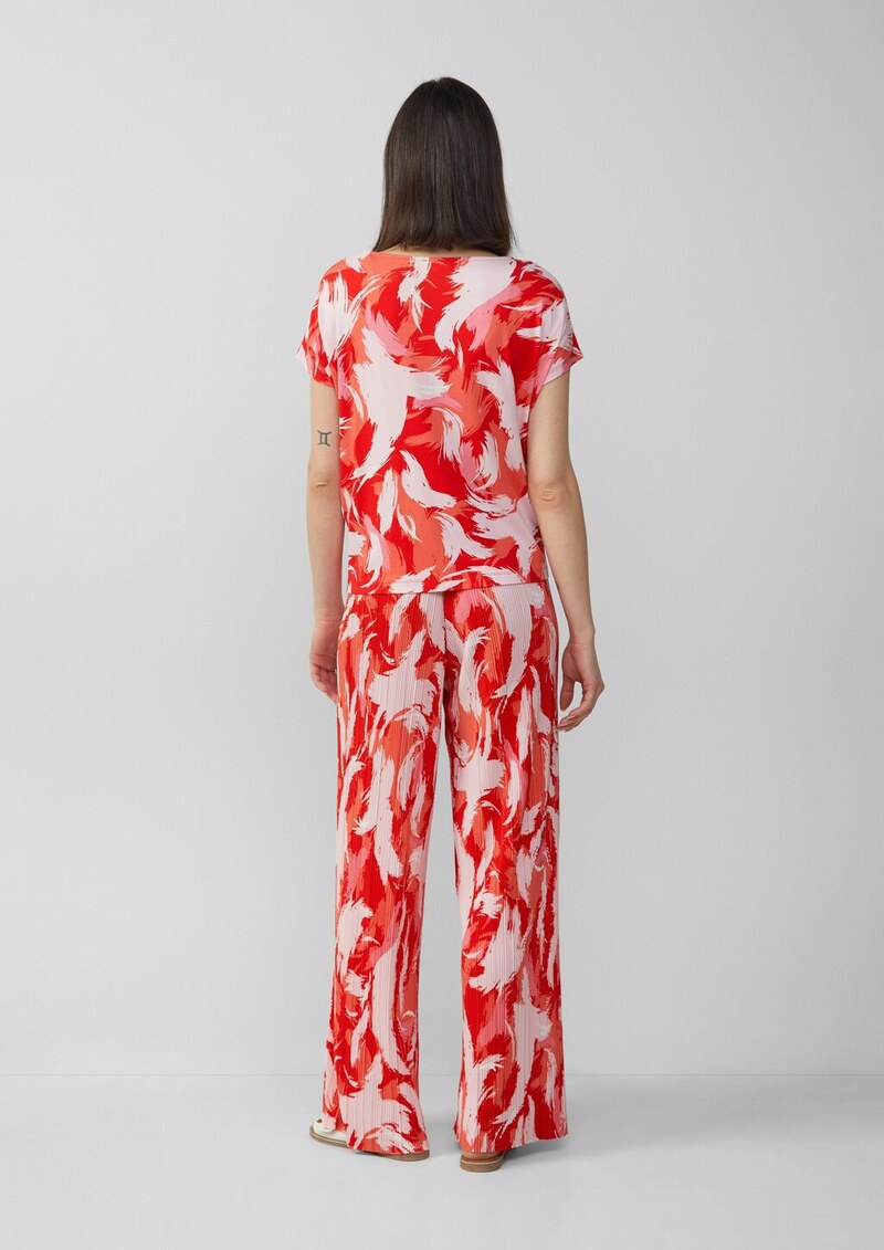 Viskosemix-T-Shirt im Relaxed Fit