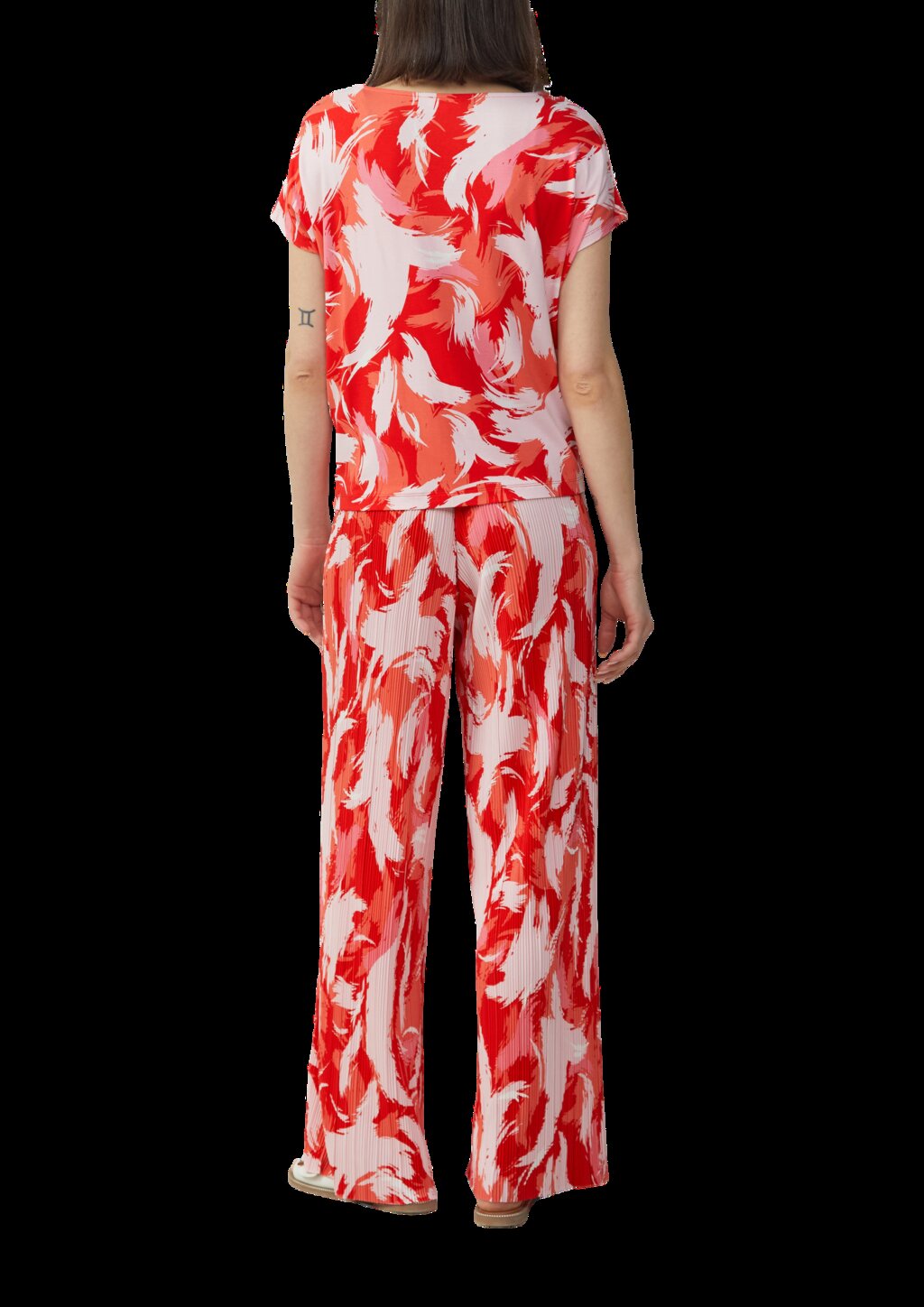 Viskosemix-T-Shirt im Relaxed Fit