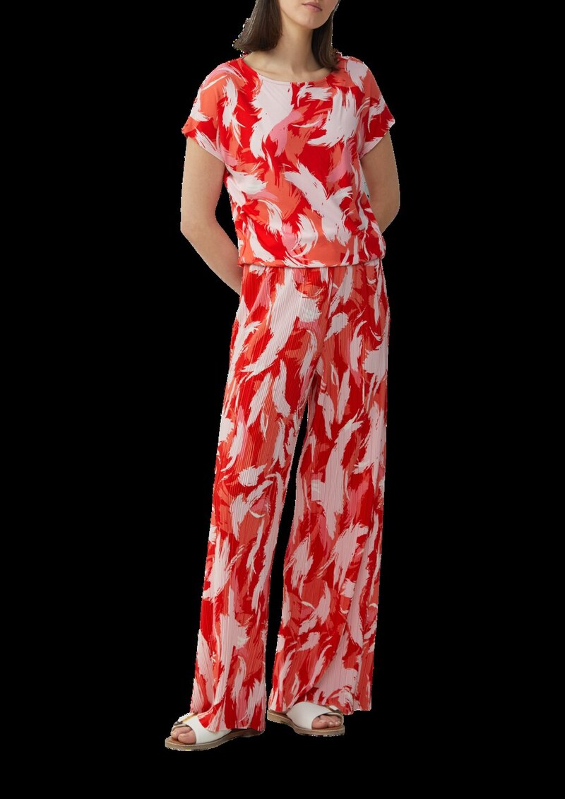 Viskosemix-T-Shirt im Relaxed Fit