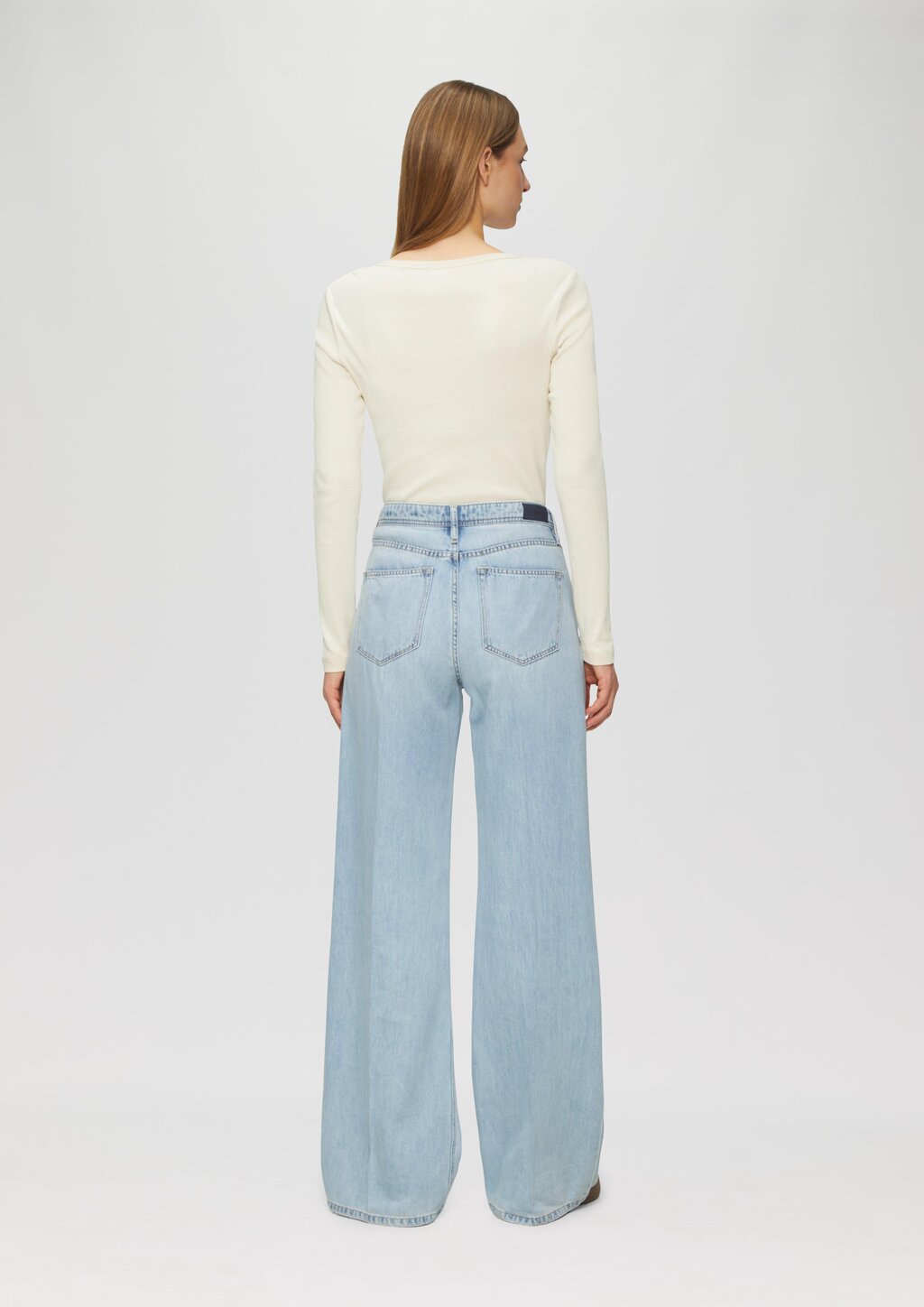 Baumwoll-Longsleeve im Slim Fit