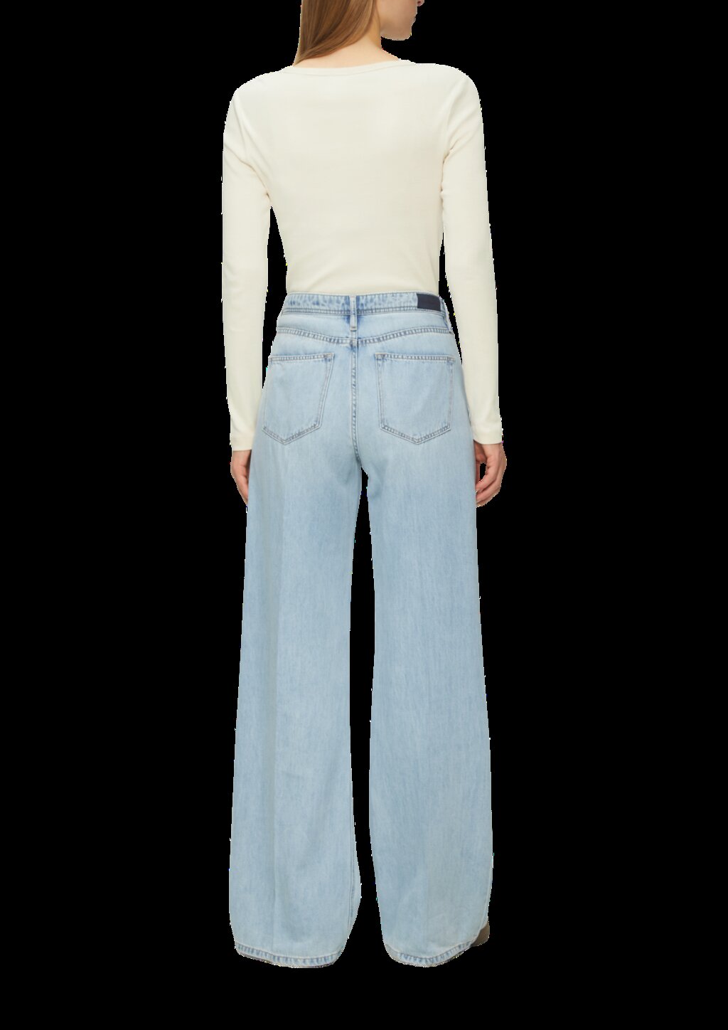 Baumwoll-Longsleeve im Slim Fit