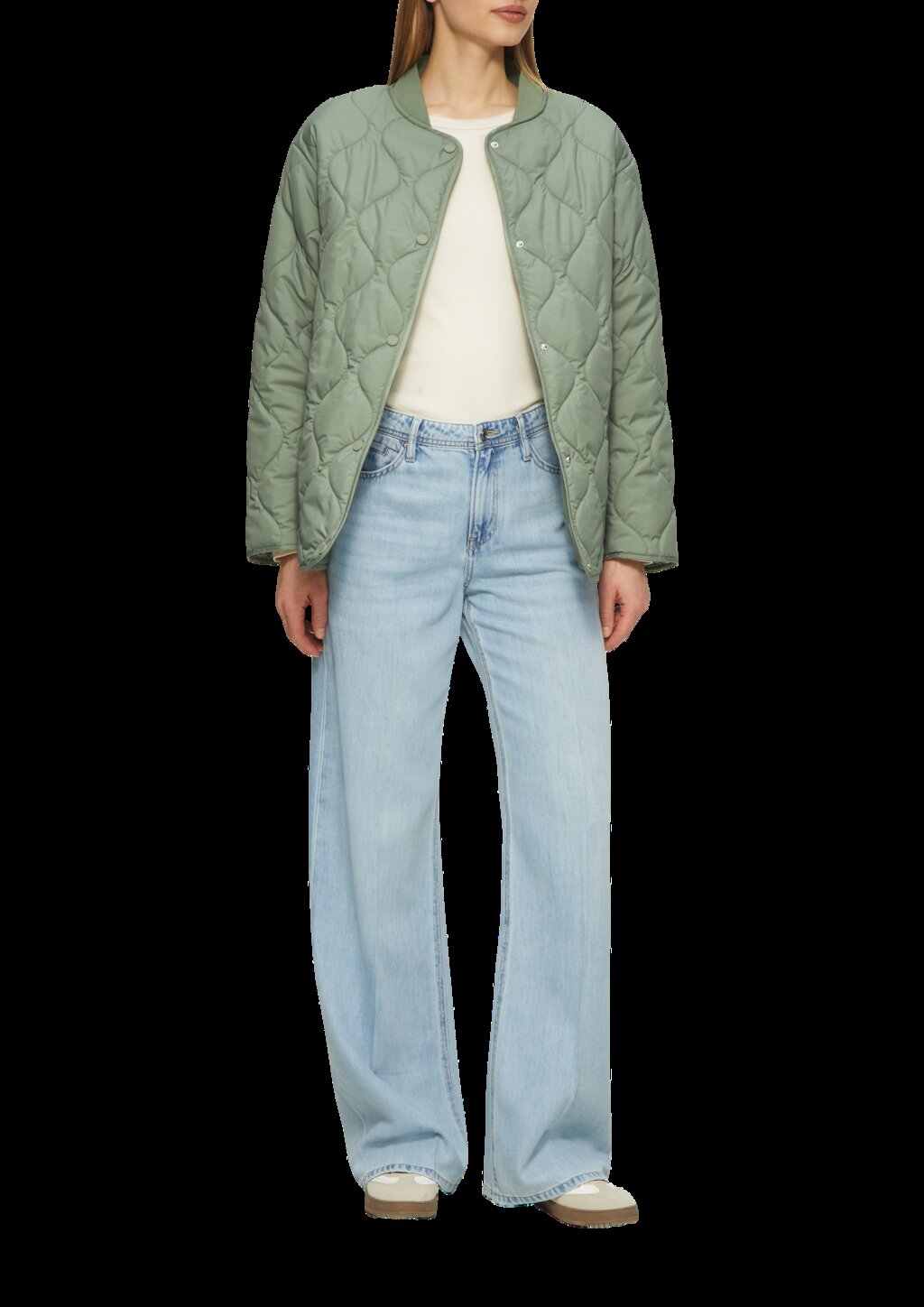 Baumwoll-Longsleeve im Slim Fit