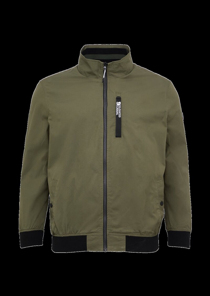 Outdoor-Jacke mit Stehkragen und Kontrast-Details