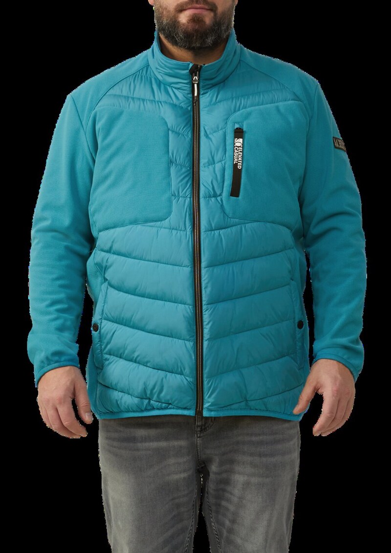 Materialmix-Jacke mit sportiven Kontrastdetails