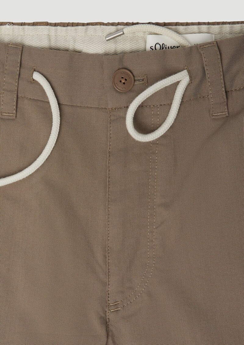 Phoenix: Strukturierte Chino-Shorts mit Elastikbund
