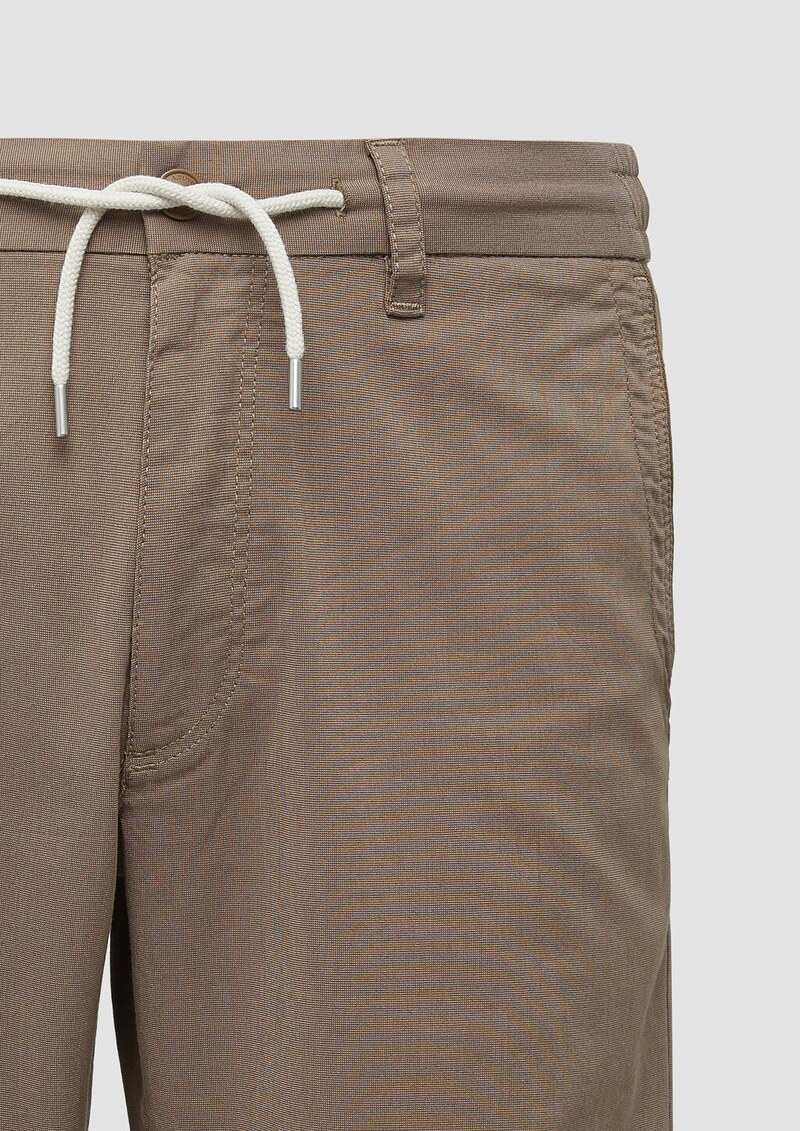 Phoenix: Strukturierte Chino-Shorts mit Elastikbund